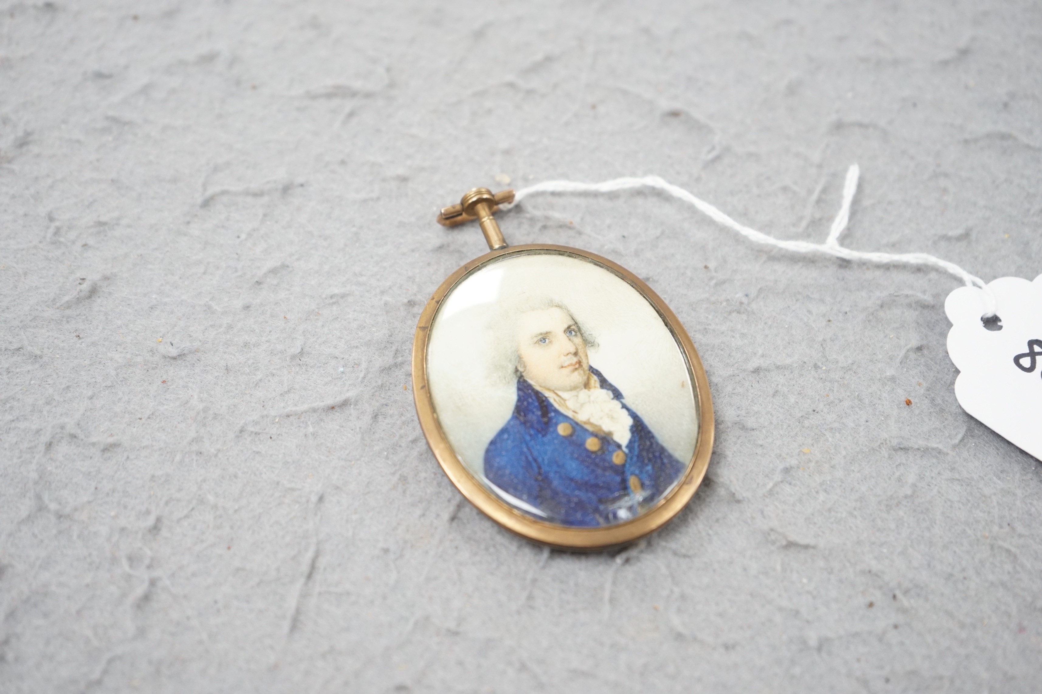 A selection of three watercolour portrait miniatures on ivory relating to the Potenger Family